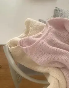 【liter 】hearty alpaca knit アイボリー