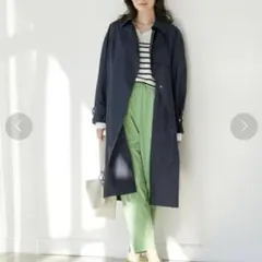 green label relaxing 紺 スプリングコート トレンチコート