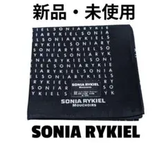 ✨️新品未使用✨️ソニアリキエル ハンカチ 黒 ロゴ ユニセックス ユニセックスのサムネイル