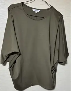 ANCHOR WOMAN 半袖シャツ 13号 オリーブグリーン