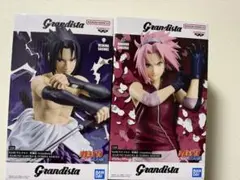 NARUTO Grandista フィギュアセット うちはサスケ 春野サクラ