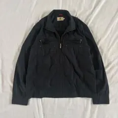Hush Puppies ブルゾンジャケット ジャンパー L 紺 フルジップのサムネイル