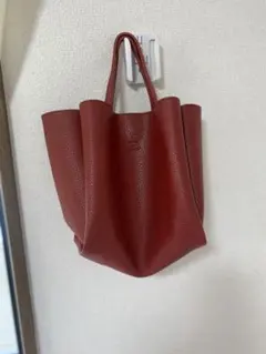 Ash様　専用 レッドトートバッグ ショルダーストラップ付き