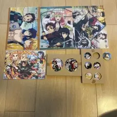 鬼滅の刃、缶バッジ、下敷き、イラストカードまとめ売り