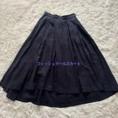 アーバンリサーチドアーズ　リネン　タックロングスカート