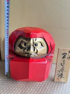 奈良一刀彫 立達磨 川口神泉 達磨 伝統工芸 共箱 - メルカリ