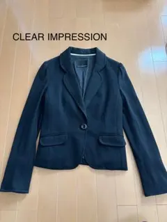 【美品】CLEAR IMPRESSION クリア ジャケット ブラックフォーマル