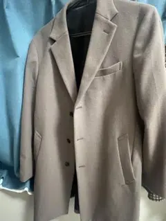 GU グレーベージュチェスターコート