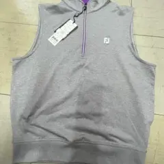 FJ グレー ゴルフジップアップベスト　Mサイズ