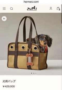 HERMES】エルメス 犬のベッド ペット用ベッド クッション付き - メルカリ