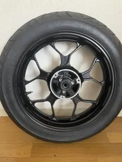 送料無料！NSR50 後期型リアホイール 黒 自家塗装品 色ムラ、傷あり