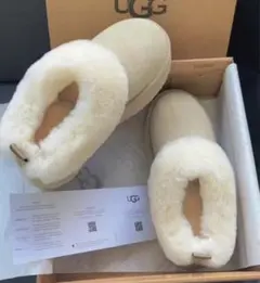 UGG ムートンブーツ ベージュ 厚底 24CM