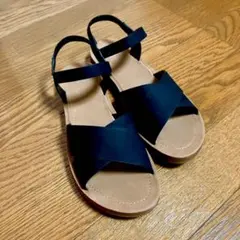 サンダル 黒 軽量 L
