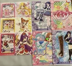 アイカツ　セブンイレブン　シール付きインデックス　カード4枚(レアカード込み