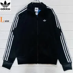 新品タグ付き adidas ファイヤーバード トラックジャケット ブラック L