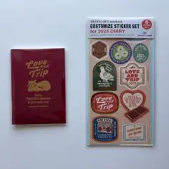 トラベラーズノート リフィル シールセットLOVE AND TRIP