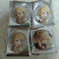 プロセカ グリッター缶バッジ グリ缶 9B 10B 鏡音リン 4個セット