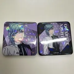 【藍】 うたプリ タブナイ カルナイ ホログラムスクエア缶バッジ 2点セット