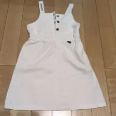 JENNI ホワイトデニムジャンバースカート 140cm