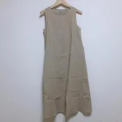 新品　Frame　ベージュ ノースリーブ　ワンピース　12-118