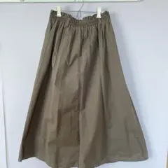 最終お値下げ　レトロガール　スカート　茶　モカ　ロングフレア