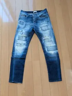 PMDS メンズ ダメージ加工 デニムパンツのサムネイル