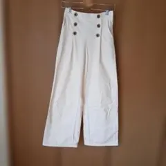 GU デニムマリンワイドパンツRS+E