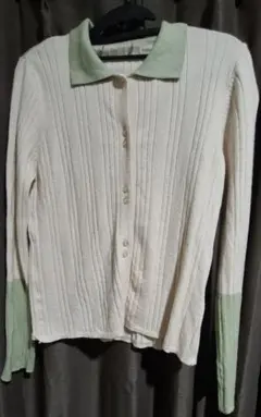 バイカラー リブ編み セーター しまむら