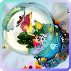 【レア】 リトル・マーメイド アリエル スノードーム オルゴール付き