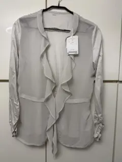 超‼︎お得品¥26250高級ブランド ・ピノーレ・ノーカラーカットソー羽織り新品Ｌのサムネイル