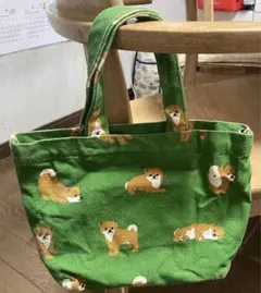 ミニトートバッグ 犬柄
