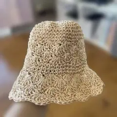 麦わら帽子 ベージュ Fサイズ