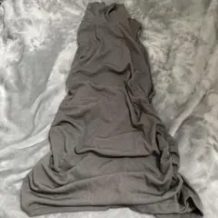 タートルネック ノースリーブトップス グレー レディース