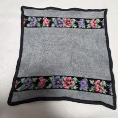 FEILER 花柄タオルハンカチ グレー
