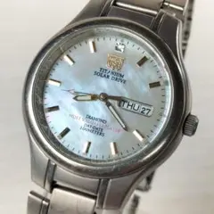 ELGIN　ルミブライト　FK1251 ダイアモンド　チタン製　ソーラー稼働品のサムネイル