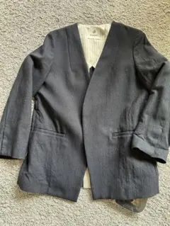 新品　ナノユニバース 春ジャケット　サイズ38 ネイビーのサムネイル
