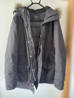 Abercrombie & Fitch ダークグレー モッズコート　Lサイズ