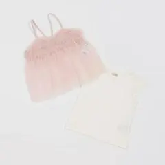 新品未使用　petit main チュールキャミTシャツセット 90㎝
