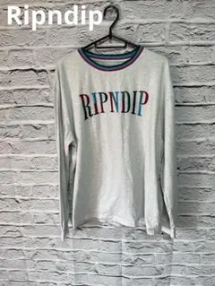 RIPNDIP 長袖カットソー グレーのサムネイル