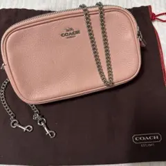 COACH ペブルレザー カメラバッグ ショルダーバッグ タッセル ボルドー 