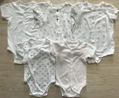 赤ちゃんの城 ロンパース 5枚セット 60-70 新生児 女の子まとめ売り