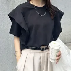 【接触冷感】ラッフルフリルＴシャツのサムネイル