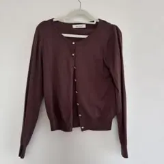 早い者勝ち最終値下げ✨Misch Masch ブラウン 長袖カーディガン