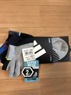 adidas メッシュソックス 3足組 24-26cm SUPER MESHのサムネイル
