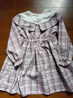 エニィファム チェックワンピース 130cm