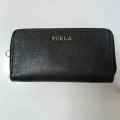 FURLA ブラック レザー キーケース