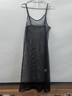 ブラックメッシュキャミワンピース