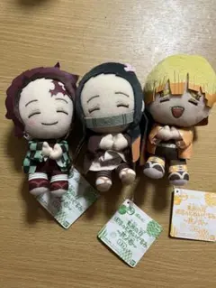 鬼滅の刃 ぽふっとぬいぐるみ 其ノ壱 弐 炭治郎 禰豆子 善逸