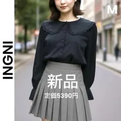 【INGNI】イング 新品 M 黒 ブラウス 長袖 セーラカラー