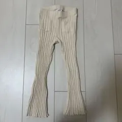 ZARA リブ編みフレアパンツ 　98